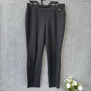 Anne Klein Women's 6 Gray Bootcut Dress Pants Stretch Career Trousers Workwear